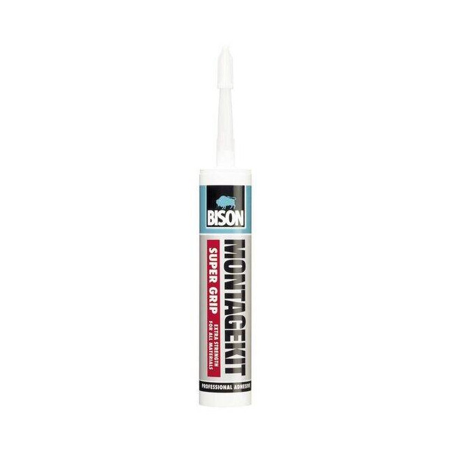 Adeziv universal pentru construcții Bison MontageKit Super Grip 350 g – lipire ultra puternică