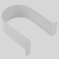 Tijă formă U separator sifon sertar PAL 16 mm PLS Alb – accesoriu organizare sertar mobilier bucătărie