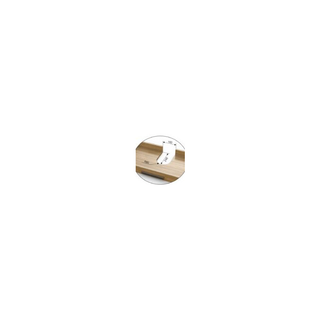 Tijă formă U separator sifon sertar PAL 16 mm PLS Alb – accesoriu organizare sertar mobilier bucătărie