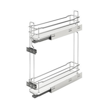 Coș jolly Häfele Smart 150 mm cu 2 nivele, extragere totală și soft close pentru bucătărie