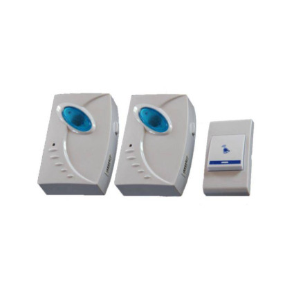 Sonerie electronică fără fir DL5021, cu 2 unități, alimentare 220V, montaj rapid