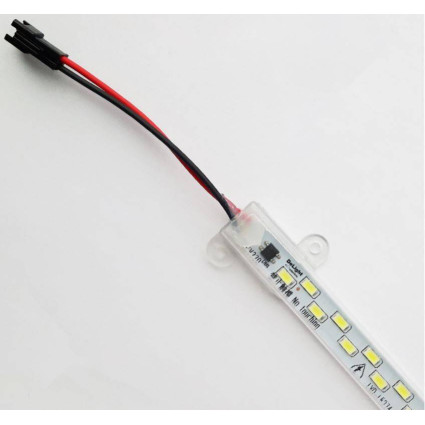 Bandă LED rigidă 8W, 560 lm, 600x14 mm, 6500K, IP65, model 5730, pentru iluminat interior și exterior