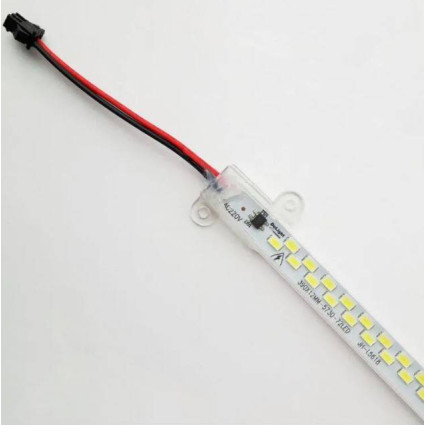 Bandă LED rigidă 18W, 1260 lm, 1200x14 mm, 6400K, IP65, model 5730, pentru iluminat interior și exterior