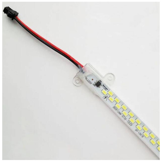 Bandă LED rigidă 18W, 1260 lm, 1200x14 mm, 6400K, IP65, model 5730, pentru iluminat interior și exterior