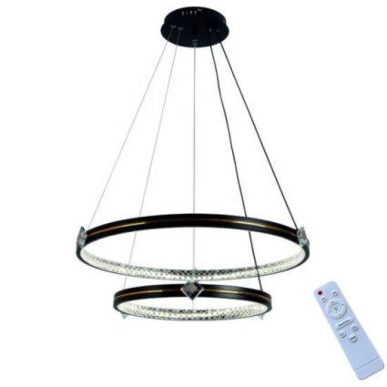 Lustră LED 85W 3500lm ajustabilă 3000K, 4000K, 6500K, DL75L204 – iluminat modern cu telecomandă