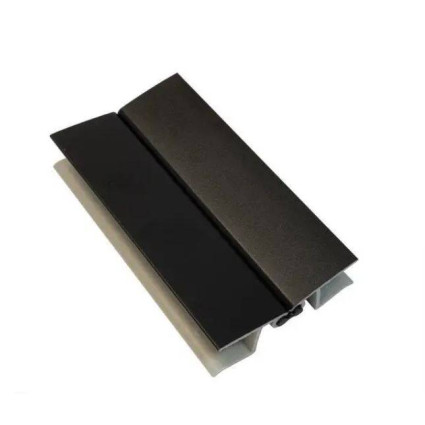 Element îmbinare plintă multiunghi folie finisaj negru mat H100 pentru montaj elegant și finisaj profesional