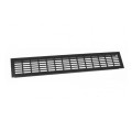 Grilă aerisire aluminiu 480x80 mm negru mat pentru mobilier și ventilație