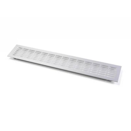 Grilă ventilație aluminiu 480x80 mm pentru mobilier și electrocasnice încorporate
