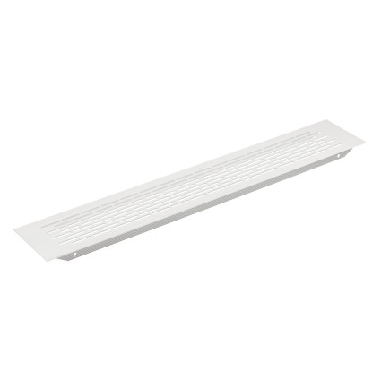 Grilă ventilație aluminiu 480x80 mm GTV, alb,  pentru mobilier și electrocasnice încorporate