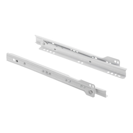 Glisieră cu role GTV, PR-0B-500-10, 500 mm, alb, pentru sertare mobilier