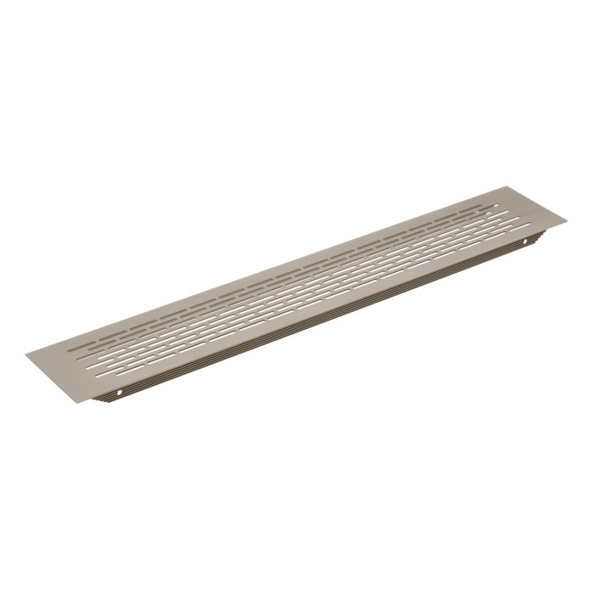 Grilă ventilație aluminiu, 480x80 mm, antracit deschis, GTV, KK-W80480-24. pentru mobilier