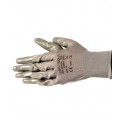 Mănuși protecție nitril gri, CE, 10 inch, LT74090, pentru lucru și uz industrial