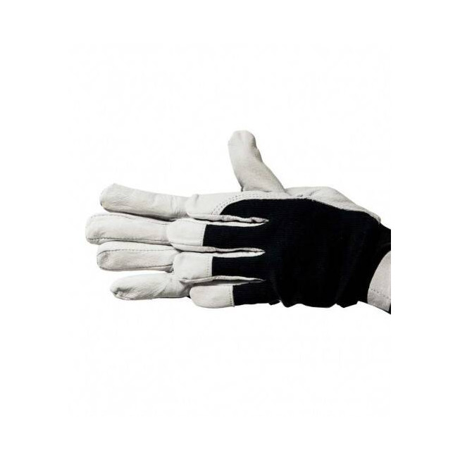 Mănuși protecție piele-bumbac, cu manșetă scai, CE, 10 inch, LT74030 pentru lucru și uz general