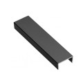 Profil aluminiu C 18 mm, 3 ml, negru GTV pentru mobilier și dressing