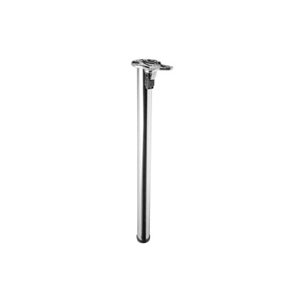 Picior pliabil pentru masă GTV F50 Ø50 mm, înălțime 710 mm, reglabil, finisaj inox periat