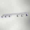 Spot Liniar Reglabil Alb, cu dulie 6xGU10, pentru Iluminat Modern Interior