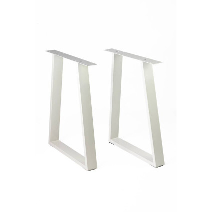 Set 2 bucăți picior masă alb, H710x580 mm, 73x7.5x3, mm  pentru mobilier modern