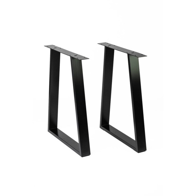 Set 2 bucăți picior masă negru, H710x580 mm, 73x7.5x3, mm  pentru mobilier modern