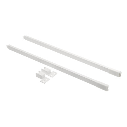 Bară de rigidizare sertar GTV AXIS PRO 350 mm – profil suport lateral din oțel alb