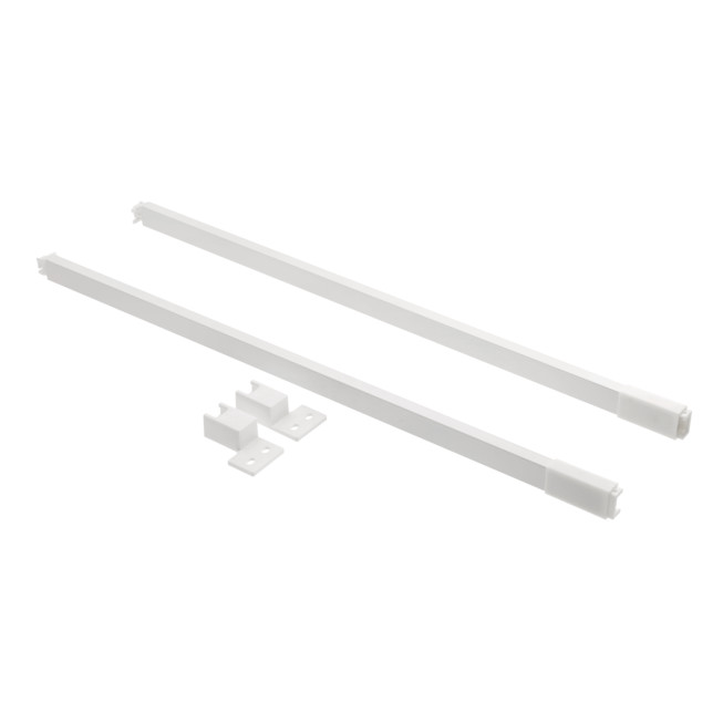 Bară de rigidizare sertar GTV AXIS PRO 350 mm – profil suport lateral din oțel alb