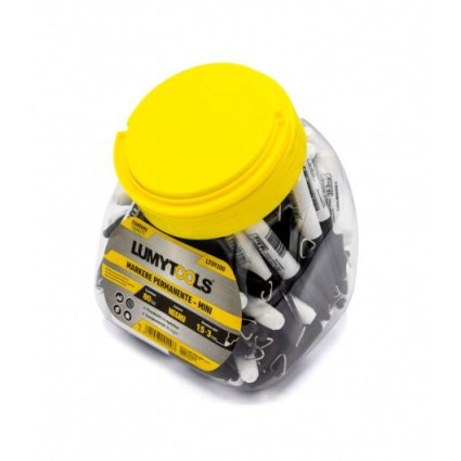 Mini Marker Permanent Negru LT09200 Lumytools pentru Metal, Lemn și Plastic