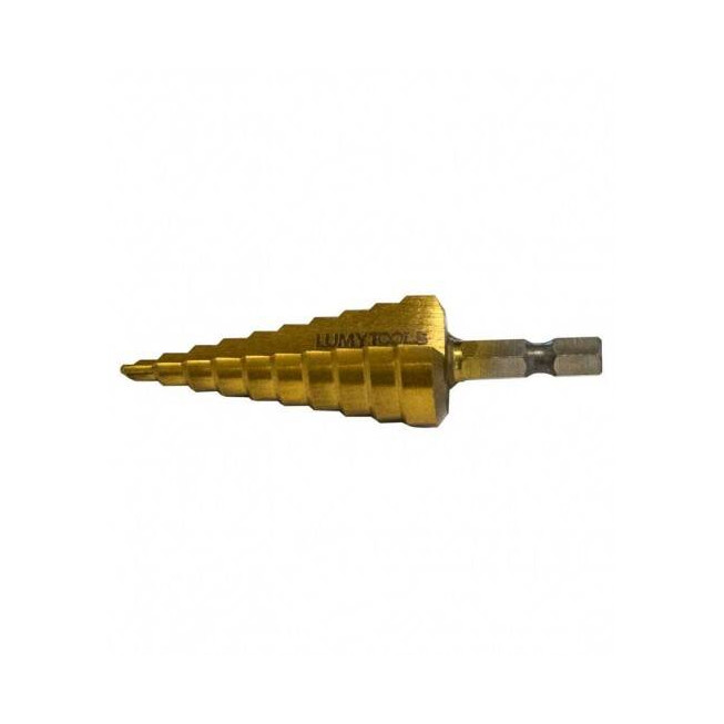Burghiu în 10 Trepte 4-22 mm HSS 4241 cu Prindere Hexagonală LT21844 Lumytools