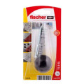 Opritor de Ușă Tip Podea Fischer, TS 8 BL K NV, Ø8 mm – Lungime Ancoră 60 mm, Negru
