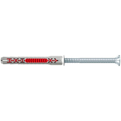 Diblu nylon Fischer DuoXpand 8x80 FUS T K NV cu șurub cap înecat – fixare pentru beton și zidărie