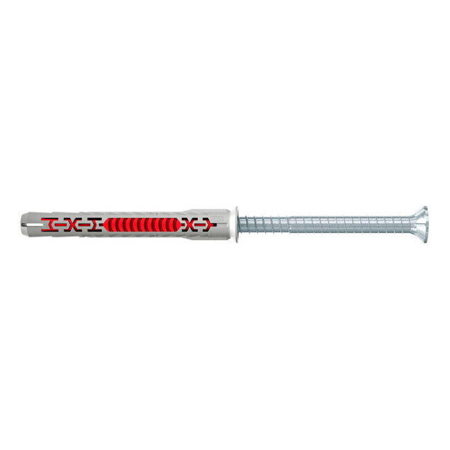 Diblu nylon Fischer DuoXpand 8x80 FUS T K NV cu șurub cap înecat – fixare pentru beton și zidărie