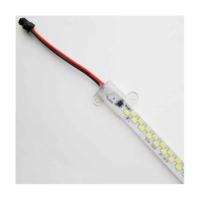 Banda LED rigidă 3W, 210lm, 300x14 mm, 6500K, IP65, 5730 – lumină rece, 220V, iluminat interior și exterior