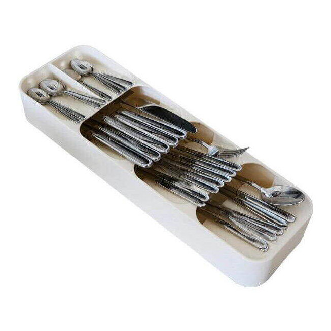 Organizator pentru tacâmuri UZ9005228, 39×11,2×5,2 cm, pentru sertar de bucătărie