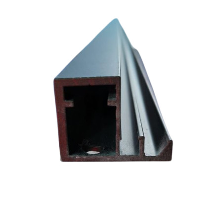 Profil Aluminiu Negru M2089, 3 metri, pentru Sticlă 4 mm-Profil Vertical pentru Vitrine și Mobilier