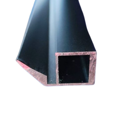 Profil Aluminiu Negru M2148, 3 metri, pentru Sticlă 4 mm-Profil Ramă și Protecție pentru Sticlă