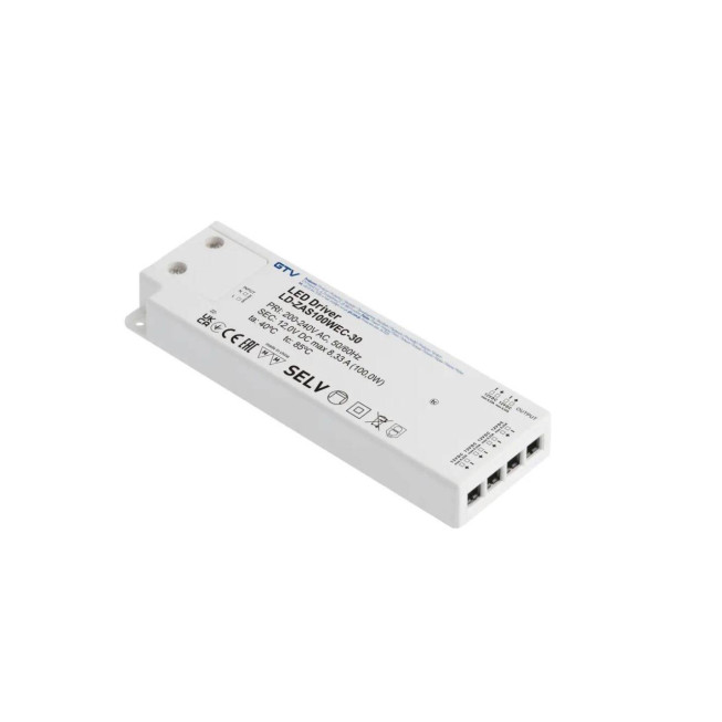 Sursă de alimentare LED GTV Easy Click, 12V, 100W, Slim, IP20, Mini AMP – LD-ZAS100WEC-30