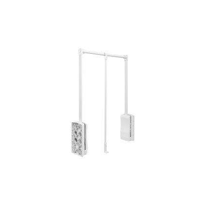 Lift pentru haine, garderobă, GTV, 645–910 mm, 8 kg, oțel, alb – PG-ST6083-10A