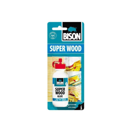 Adeziv pentru lemn Bison Super Wood D3 75 g – rezistent la apă, pentru interior și exterior