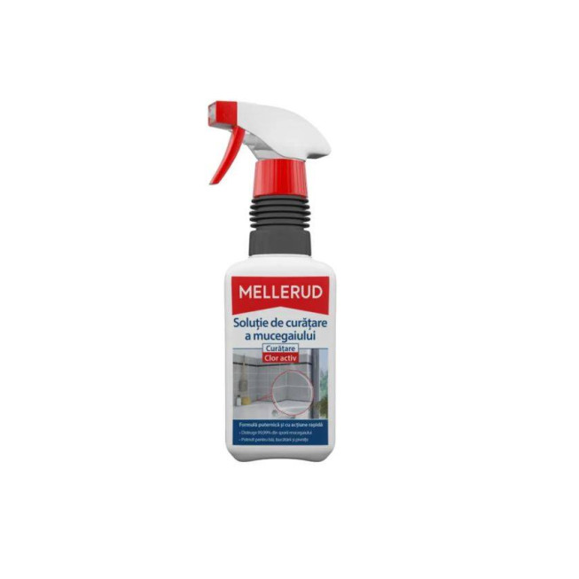 Soluție antimucegai cu clor Mellerud 500 ml – spray pentru îndepărtarea mucegaiului, bacteriilor și petelor