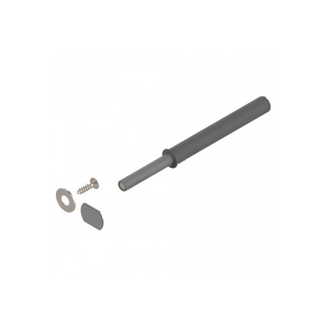 TIP-ON Blum 956A1004 pentru uși – mecanism Push to Open lung cu magnet, gri platină