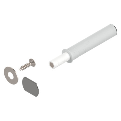 TIP-ON Blum 956.1004 pentru uși – mecanism Push to Open scurt cu magnet, alb mătase