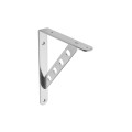 Consolă raft metalică GTV WB-073024-06, oțel periat, 195 × 250 mm, 30 kg