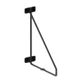 Consola-suport poliță perete, 209x166 mm, HOLD, metalic, negru mat, set 2 bucăți