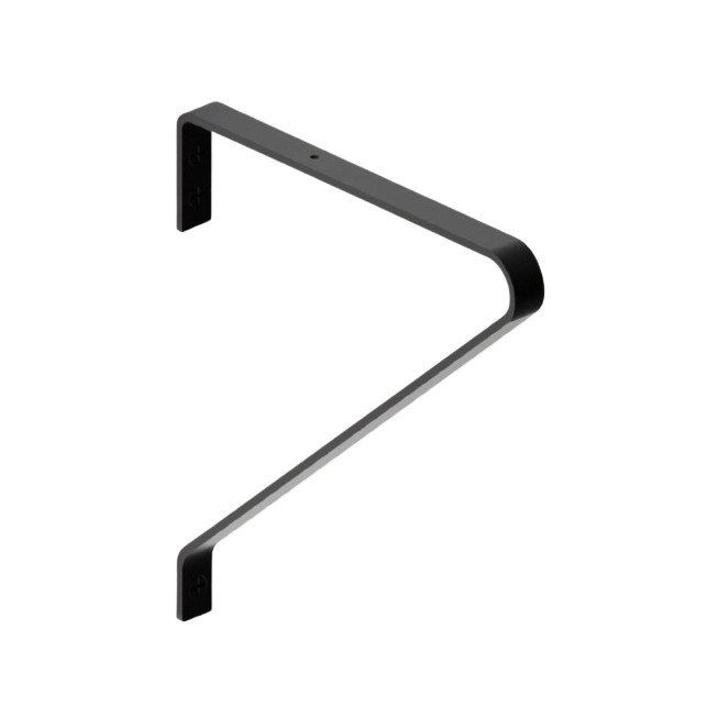 Consola-suport poliță perete, 250x220 mm, AXEL, metalic, negru mat, set 2 bucăți