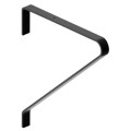 Consola-suport poliță perete, 250x220 mm, AXEL, metalic, negru mat, set 2 bucăți