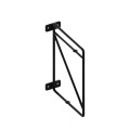 Consola-suport poliță perete 214x166 mm, GRID metalic, finisaj negru, set 2 bucăți