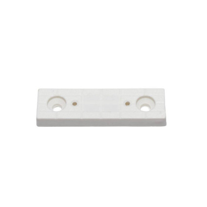 Set 50 x Alunecători dreptunghiulari albi, 53x19 mm, din plastic, pentru mobilier