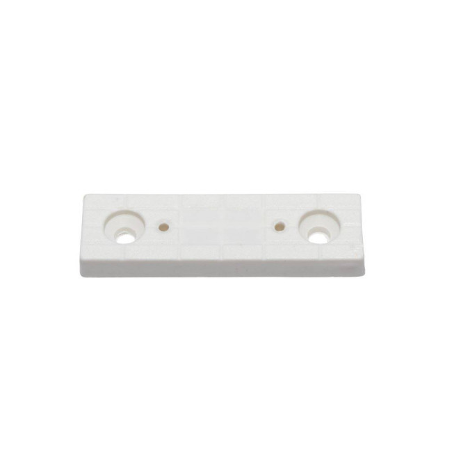 Set 50 x Alunecători dreptunghiulari albi, 53x19 mm, din plastic, pentru mobilier