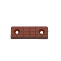 Set 50 x Alunecători dreptunghiulari maro, 53x19 mm, din plastic, pentru mobilier