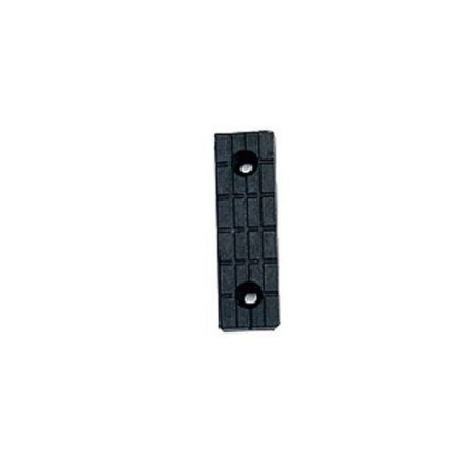 Set 50 x Alunecători dreptunghiulari negri, 53x19 mm, din plastic, pentru mobilier