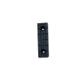 Set 50 x Alunecători dreptunghiulari negri, 53x19 mm, din plastic, pentru mobilier