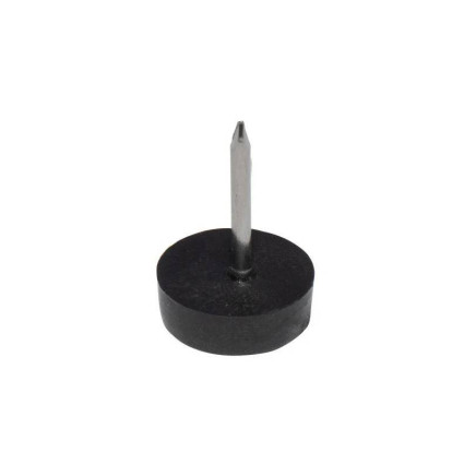 Set 50 x Alunecători cu cui pentru mobilier Ø14 x 4,5 mm, cui Ø1,5 x 13 mm, finisaj negru